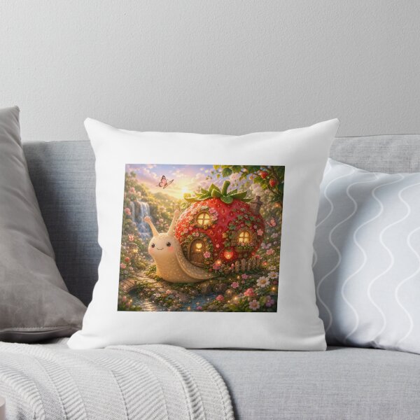 Item preview, Strawberry Snail Cottage Sticker  designed and sold by blossomfun.