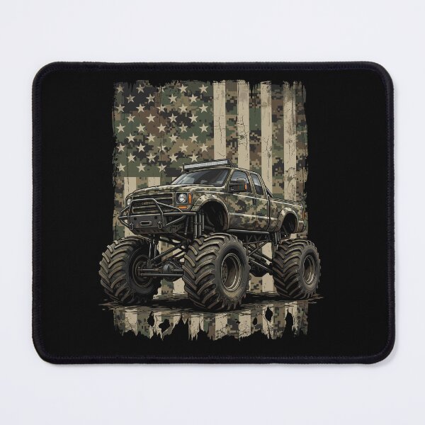 Item preview, American Flag Camouflage Monster Truck Offroad Patriot designed and sold by Doodleoub.