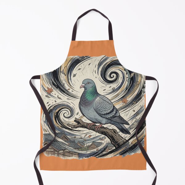 Item preview, Unbothered Storm Pigeon Japanese Inspired Art designed and sold by azule1.