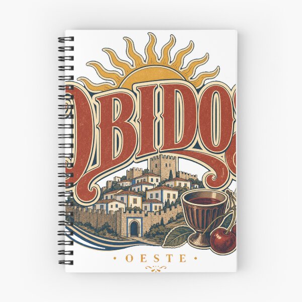 Item preview, Obidos Portugal Ornate Vintage Travel Typography designed and sold by VisualArtsOasis.