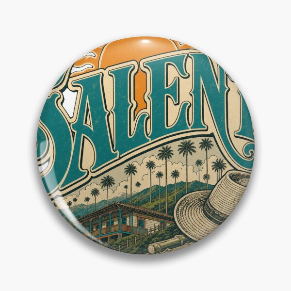 Item preview, Salento Colombia Classic Hand Drawn Travel Emblem designed and sold by VisualArtsOasis.