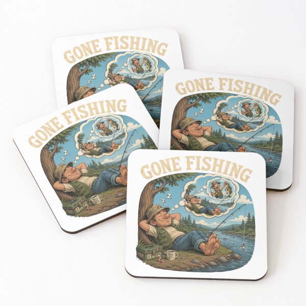Item preview, Gone Fishing Relaxing River Scene designed and sold by Snedsdigital.