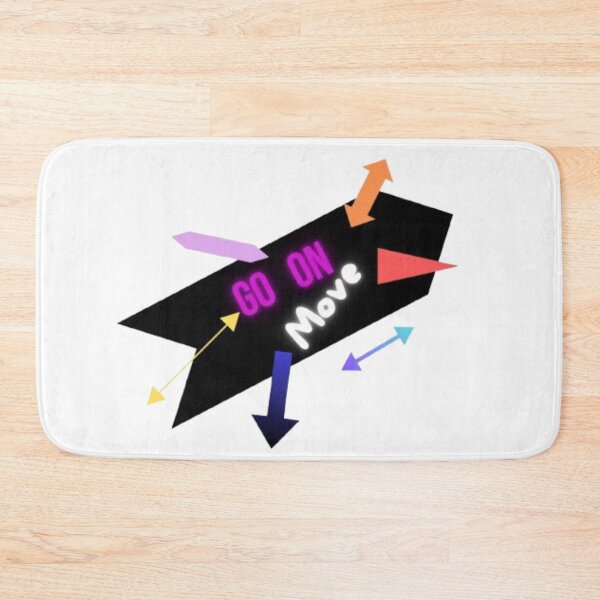Item preview, GO ON Move – A Burst of Colorful Momentum designed and sold by Catfcreations.