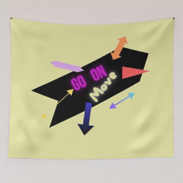 Item preview, GO ON Move – A Burst of Colorful Momentum designed and sold by Catfcreations.