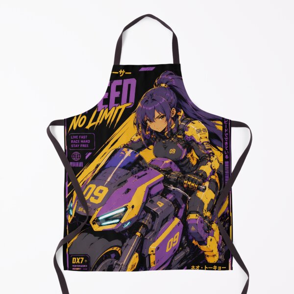 Item preview, Cyberpunk Street Racer Girl – Speed No Limit designed and sold by Apocalyptic Art Studio.