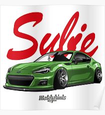 Subie (green) Poster