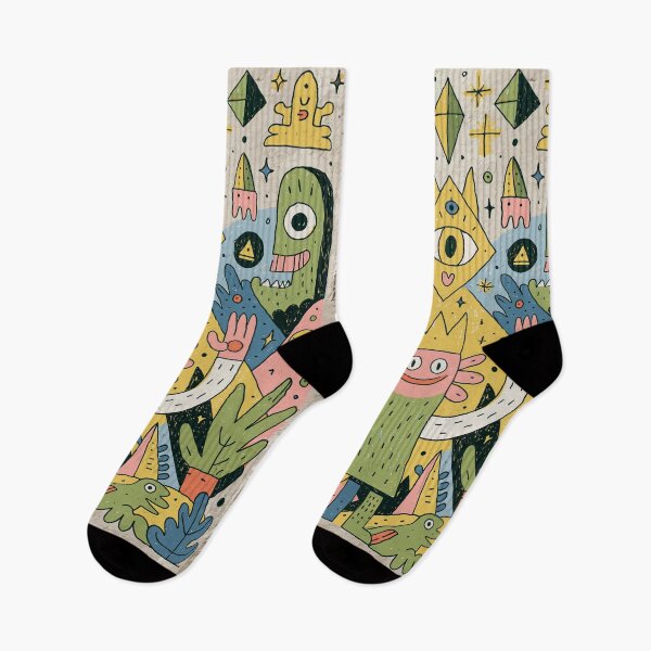 Item preview, Quirky Doodle King Cute Weird Monster Art designed and sold by Romgora.