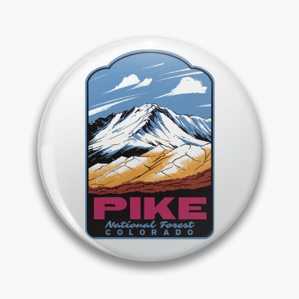 Item preview, Pikes Peak Pike National Forest Retro Travel Poster designed and sold by HalpinDesign.