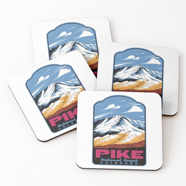 Item preview, Pikes Peak Pike National Forest Retro Travel Poster designed and sold by HalpinDesign.