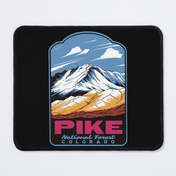 Item preview, Pikes Peak Pike National Forest Retro Travel Poster designed and sold by HalpinDesign.