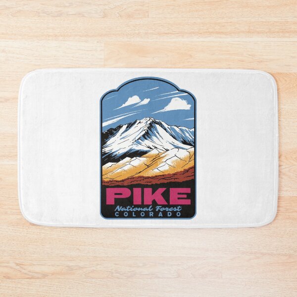 Item preview, Pikes Peak Pike National Forest Retro Travel Poster designed and sold by HalpinDesign.