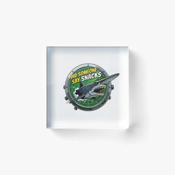 Item preview, Did Someone Say Snacks Pop Art Goblin Shark designed and sold by Arc2020.