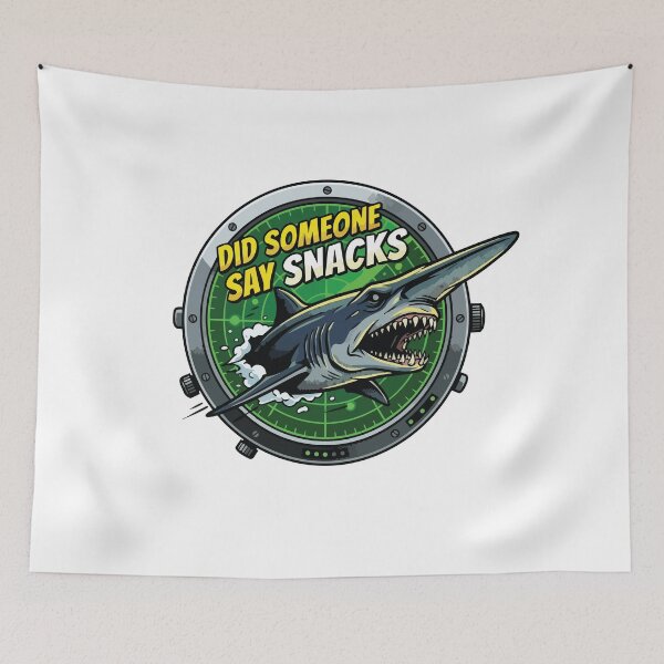 Item preview, Did Someone Say Snacks Pop Art Goblin Shark designed and sold by Arc2020.