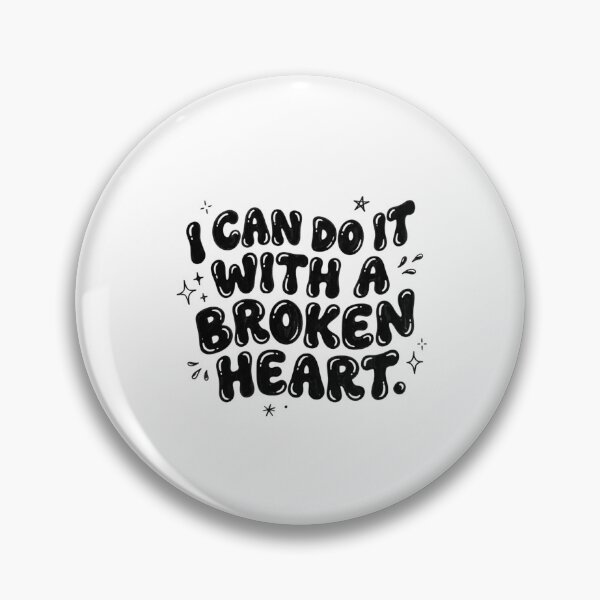 Item preview, I Can Do It With A Broken Heart Lyrics Doodle designed and sold by Sticker Tonic.