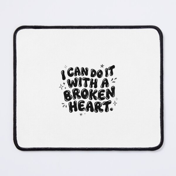 Item preview, I Can Do It With A Broken Heart Lyrics Doodle designed and sold by Sticker Tonic.