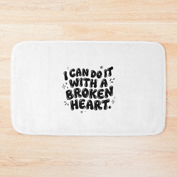 Item preview, I Can Do It With A Broken Heart Lyrics Doodle designed and sold by Sticker Tonic.