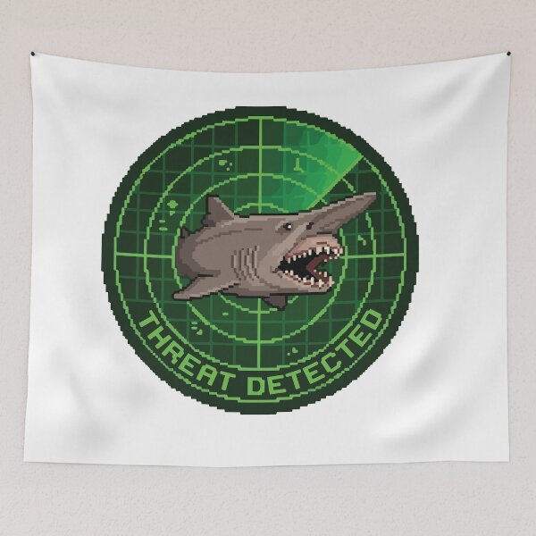 Item preview, Threat Detected Pixel Art Goblin Shark Radar designed and sold by Arc2020.