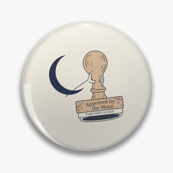 Item preview, Approved by the Moon Minimalist Lunar Design designed and sold by ImagineDraws.