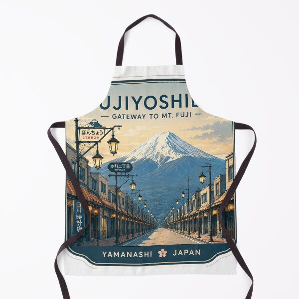 Item preview, Fujiyoshida Path to Mt. Fuji Vintage Travel Sticker | Japan Retro Street Art designed and sold by aoisora-kiki55.