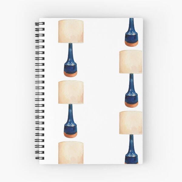 Item preview, Blue and Orange Table Lamp Oil Painting Art Print designed and sold by KaleChub.