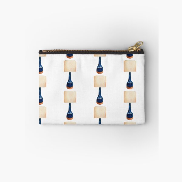 Item preview, Blue and Orange Table Lamp Oil Painting Art Print designed and sold by KaleChub.