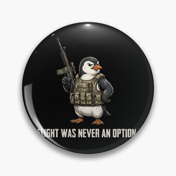 Item preview, Flight Was Never An Option Tactical Penguin Military Veteran Gun Owner designed and sold by Doodleoub.