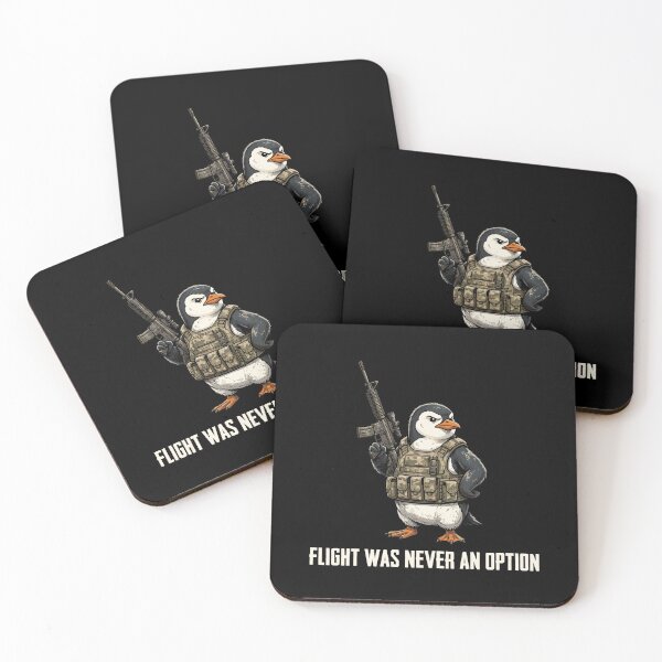 Item preview, Flight Was Never An Option Tactical Penguin Military Veteran Gun Owner designed and sold by Doodleoub.