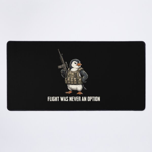 Item preview, Flight Was Never An Option Tactical Penguin Military Veteran Gun Owner designed and sold by Doodleoub.