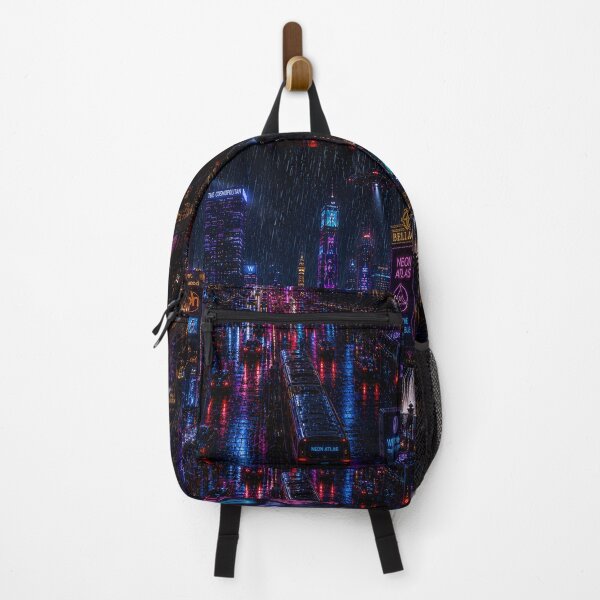 Item preview, Las Vegas 2150 Cyberpunk | Neon Atlas | Futuristic Neon Wall Art | Sci-Fi Cityscape designed and sold by NSAstore.