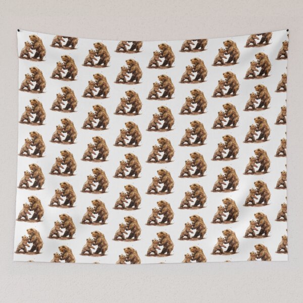 Item preview, Bear Cub | Cute Woodland Animal Watercolor Art designed and sold by Mandayartstudio.