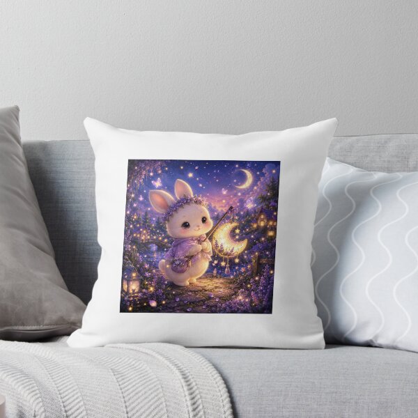 Item preview, Lavender Moon Bunny Sticker designed and sold by blossomfun.