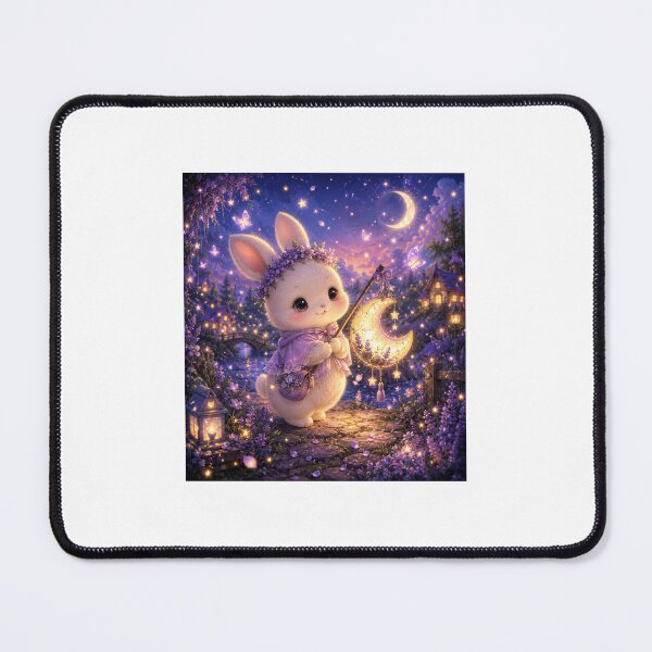 Item preview, Lavender Moon Bunny Sticker designed and sold by blossomfun.