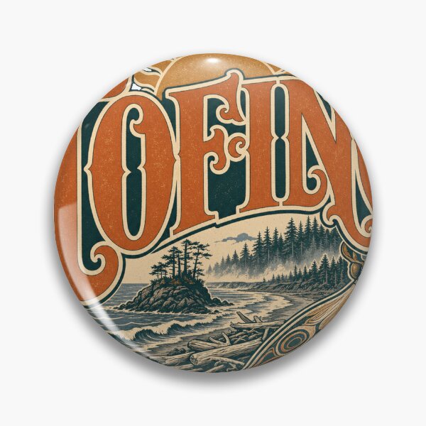 Item preview, Tofino British Columbia Vintage Hand Lettered Travel Emblem designed and sold by VisualArtsOasis.