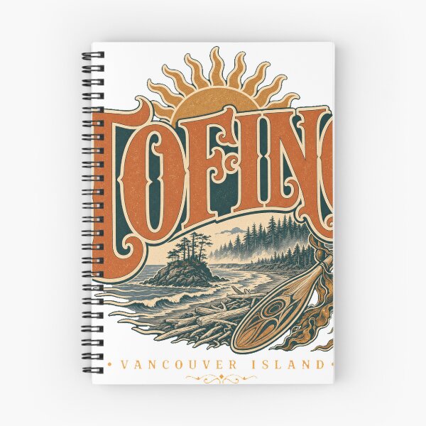 Item preview, Tofino British Columbia Vintage Hand Lettered Travel Emblem designed and sold by VisualArtsOasis.