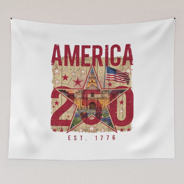 Item preview, The Alamo Texas America 250 Semiquincentennial 1776-2026 Vintage USA Tee v2 designed and sold by DarylWelsh2024.