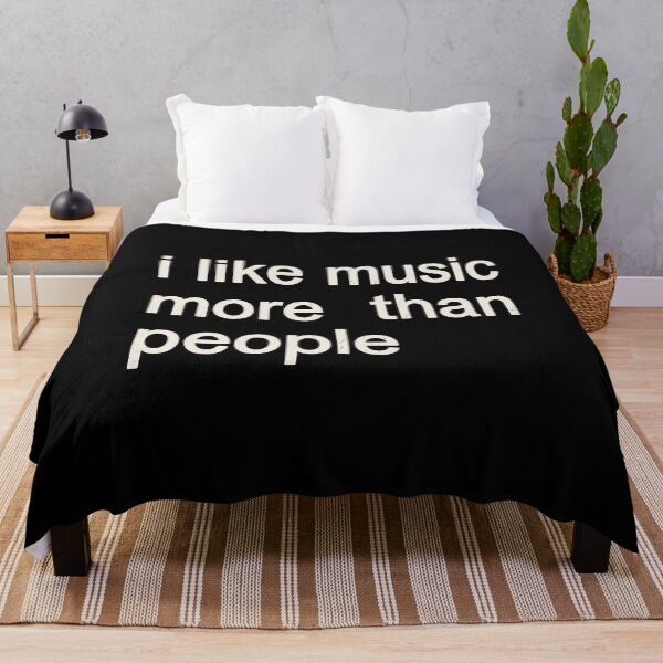 Item preview, I Like Music More Than People Music Lover Introvert designed and sold by Doodleoub.