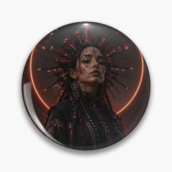 Item preview, Cyberpunk Motanka Future Ukrainian Guardian Goddess designed and sold by Vaelia.