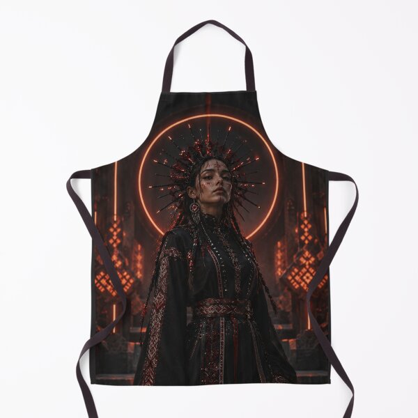 Item preview, Cyberpunk Motanka Future Ukrainian Guardian Goddess designed and sold by Vaelia.