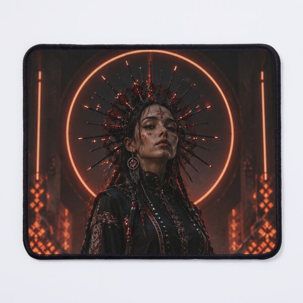 Item preview, Cyberpunk Motanka Future Ukrainian Guardian Goddess designed and sold by Vaelia.
