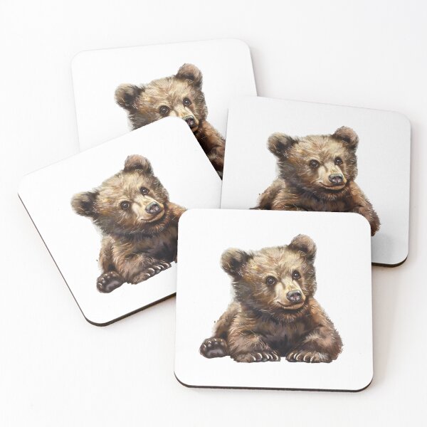Item preview, Bear Cub | Cute Woodland Animal Watercolor Art designed and sold by Mandayartstudio.