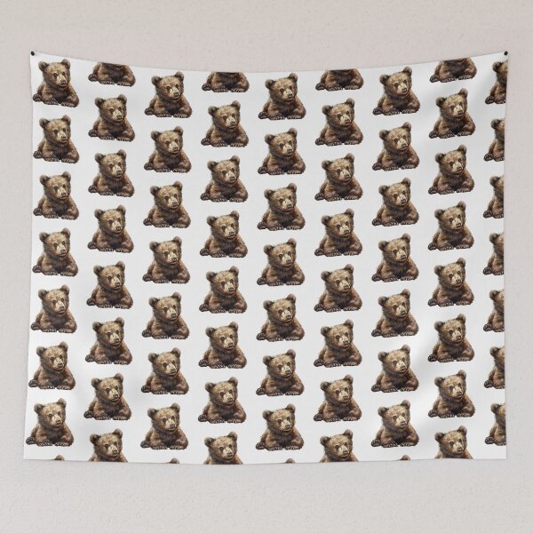 Item preview, Bear Cub | Cute Woodland Animal Watercolor Art designed and sold by Mandayartstudio.