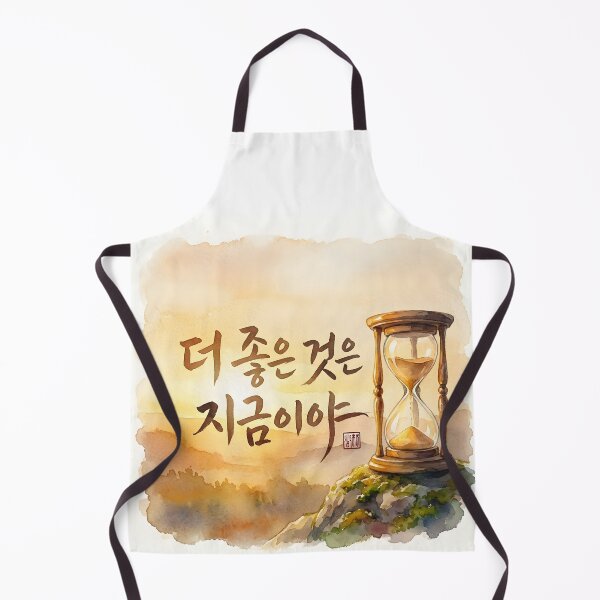 Item preview, Korean Calligraphy with Hourglass Watercolor Artwork designed and sold by K-Brush.