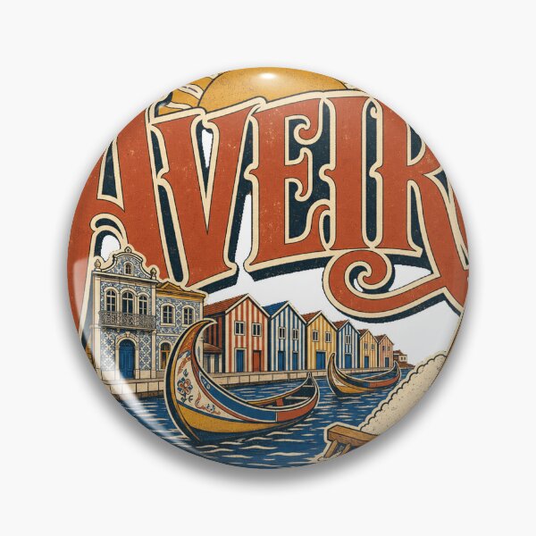 Item preview, Aveiro Portugal Ornate Vintage Travel Typography designed and sold by VisualArtsOasis.