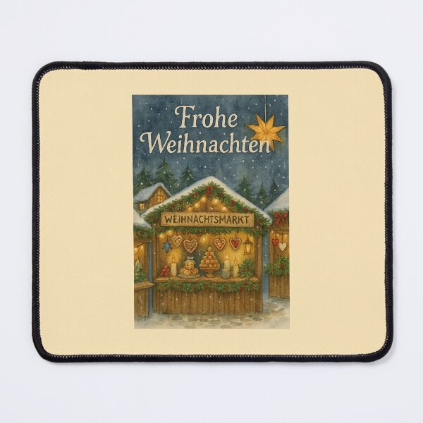 Item preview, Frohe Weihnachten aus Deutschland – German Christmas Market Scene designed and sold by Novel Works Studio.