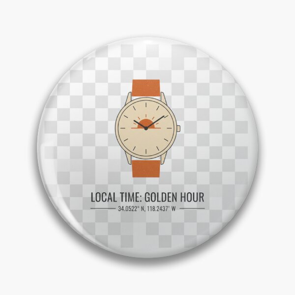 Item preview, Local Time Golden Hour Minimalist Watch Design designed and sold by ImagineDraws.
