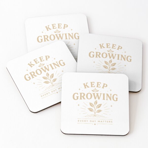 Item preview, Keep Growing | Every Day Matters | Minimalist Plant Design designed and sold by CalmMandala.