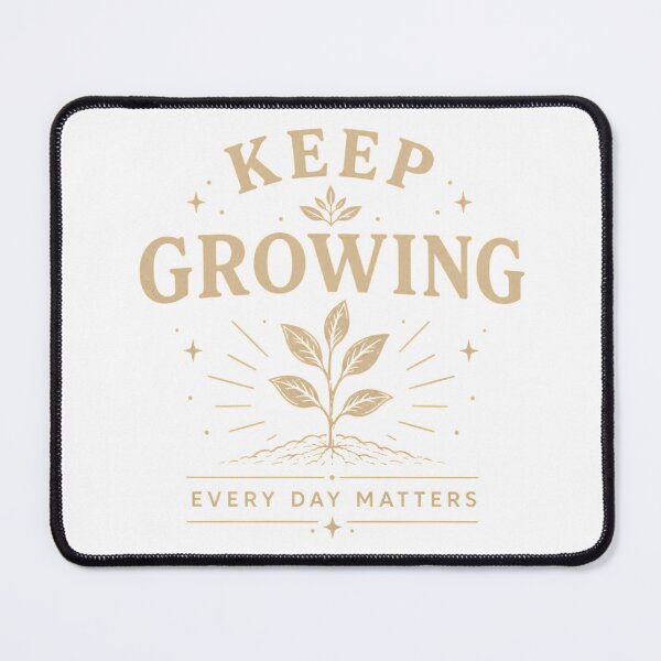 Item preview, Keep Growing | Every Day Matters | Minimalist Plant Design designed and sold by CalmMandala.