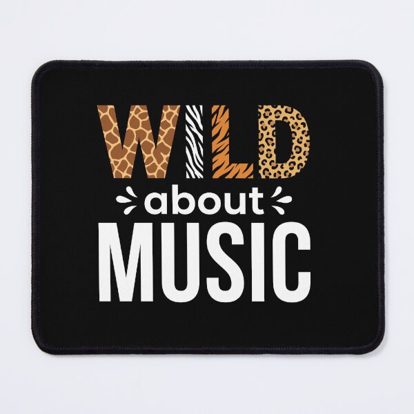Item preview, Wild About Music Animal Print Music Lover designed and sold by Doodleoub.