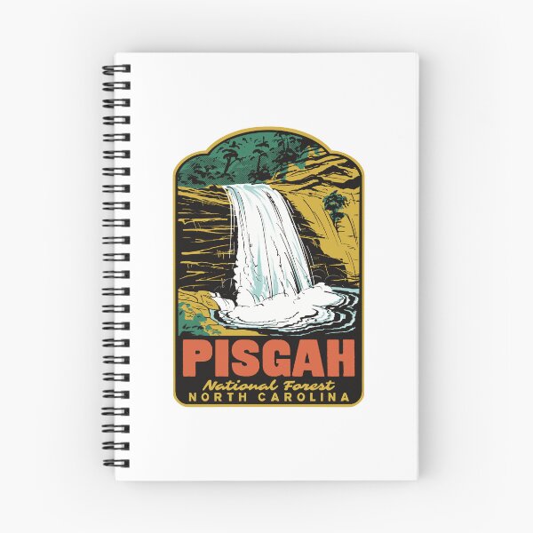 Item preview, Looking Glass Falls Pisgah National Forest Retro Poster designed and sold by HalpinDesign.