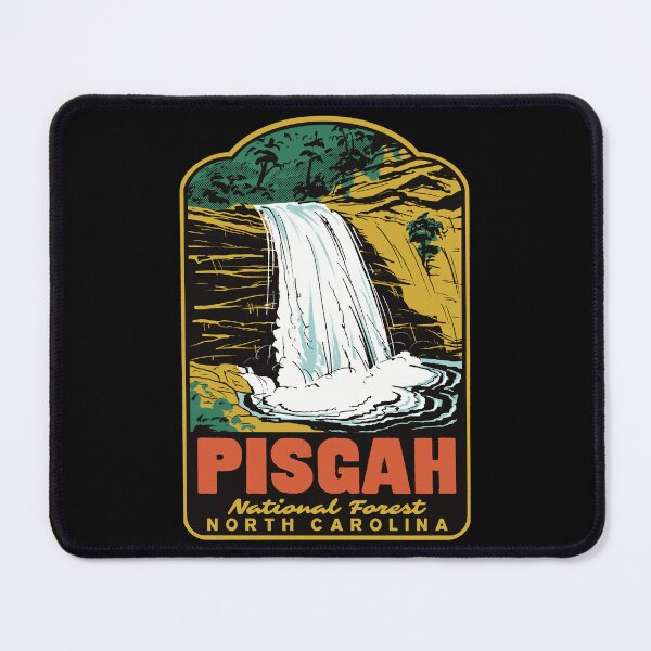 Item preview, Looking Glass Falls Pisgah National Forest Retro Poster designed and sold by HalpinDesign.